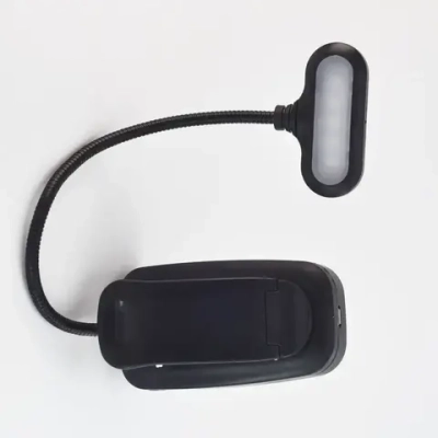 Лампа для чтения на прищепке, фонарик для чтения книги, светильник настольный для школьника