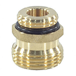 Штуцер переходной латунь 1/2"x3/4" под евроконус для клапана коллекторного Апогей 310011