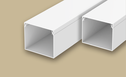 Кабельный короб Идеал ПВХ КБК 40х40 белый 2000 мм