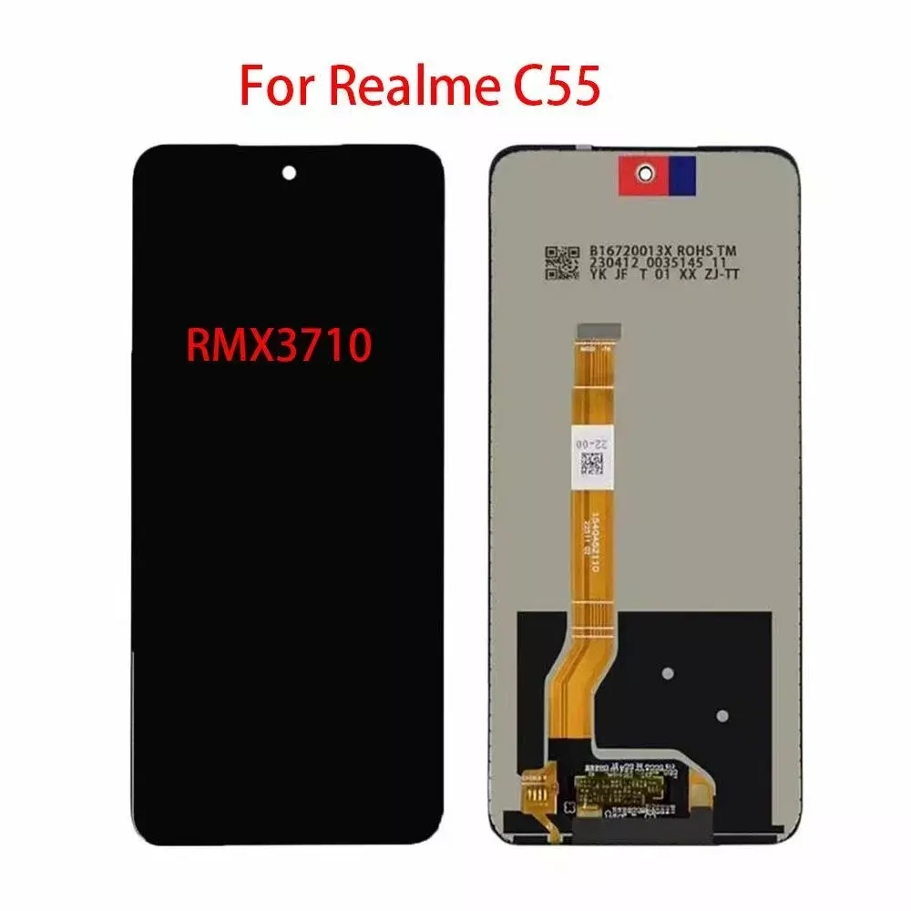 Дисплей для Realme C55 (RMX3710) в сборе с тачскрином Черный - Оптима