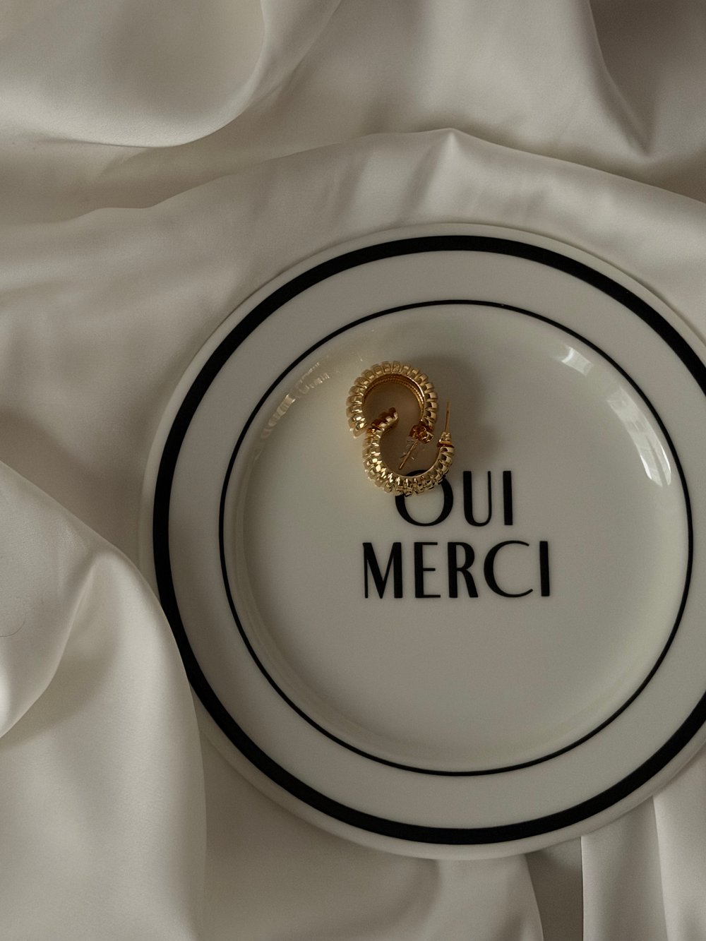 Серьги Кокон, Золотой