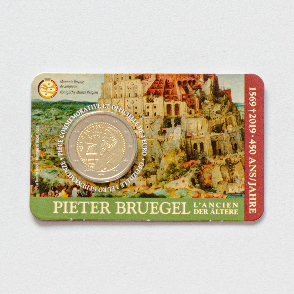 Belgium 2 Euro 2019: 50th Anniversarry of Death of Pieter Bruegel the Elder (1525 - 1569), Flemish Renaissance Painter