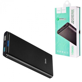 Внешний Аккумулятор (Power Bank) Hoco J2 10000 mAh (5,0V - 3A, 2USB) Черный