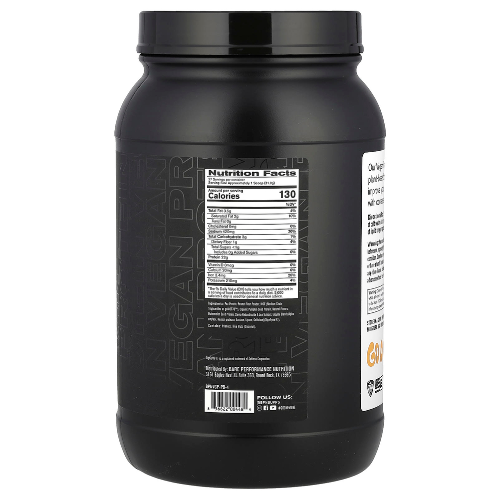BPN, Vegan Protein, печенье с арахисовой пастой, 861 г (1 фунт 14,4 унции)