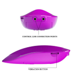 Мощное виброяйцо Naughty Egg с пультом управления и пульсацией (Цвет: лиловый)