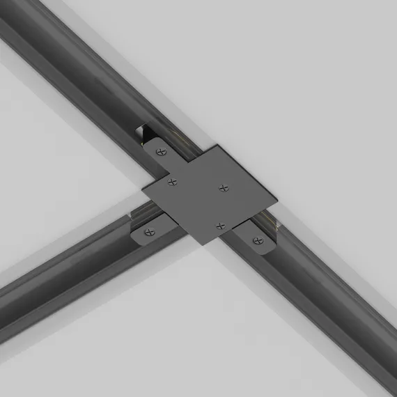 Коннектор Т-образный Unity встраиваемый черный Technical tra002ct-11b