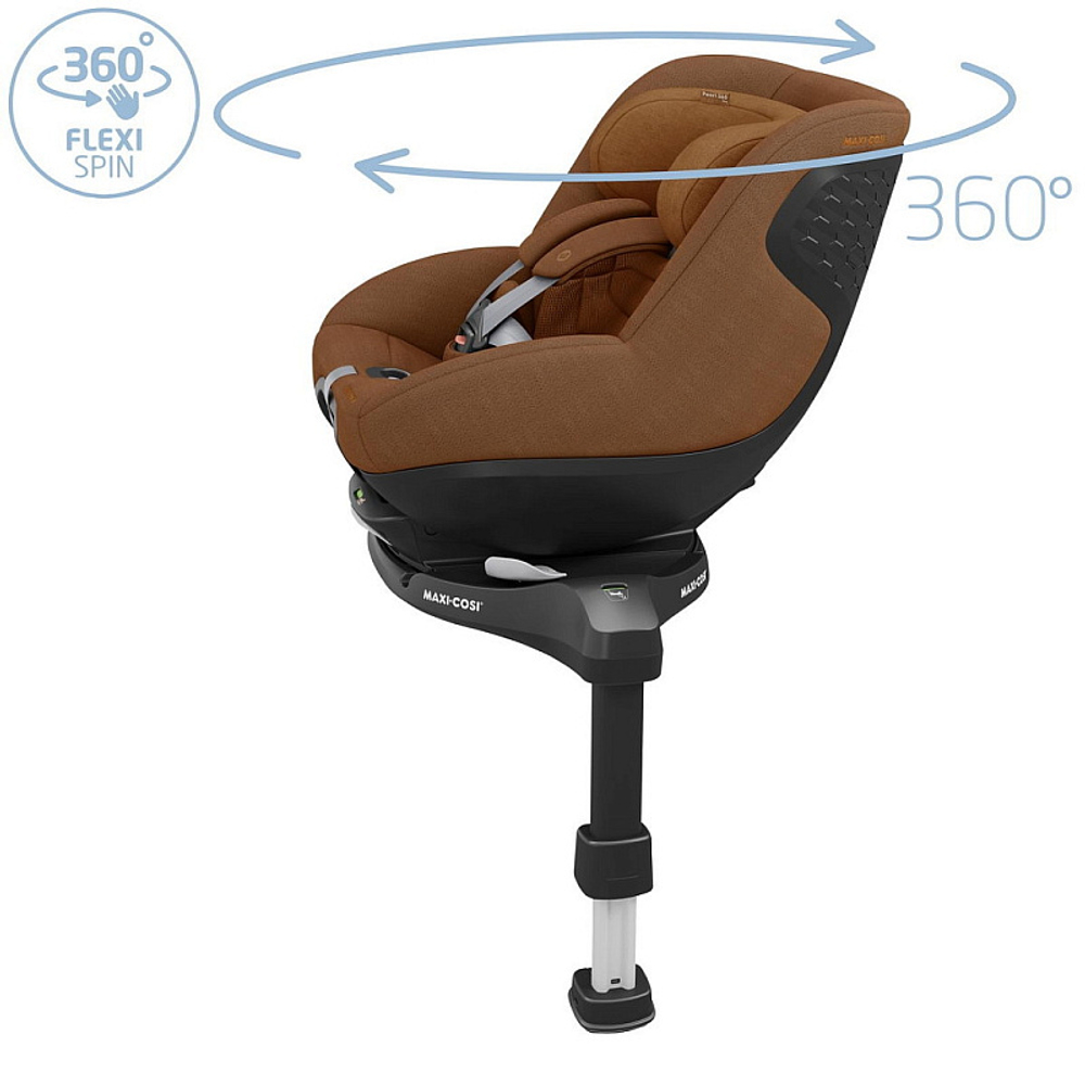 Автокресло Maxi-Cosi Pearl 360 Pro 0-18 кг с базой Family Fix 360 Pro Next Authentic Cognac/коньяк