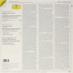 Krystian Zimerman, Berlin Philharmonic, Herbert von Karajan / Schumann & Grieg Piano Concertos (LP)