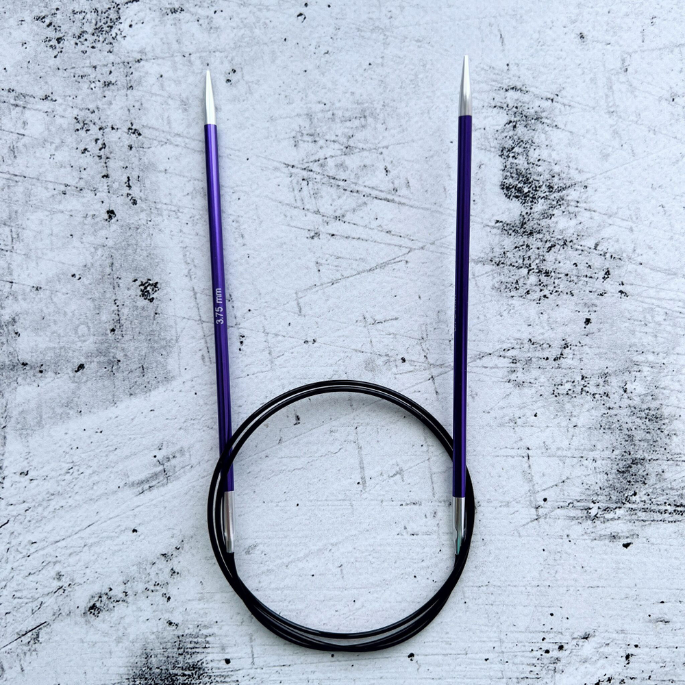 Спицы круговые Zing, 8мм/80см, KnitPro,(47136)