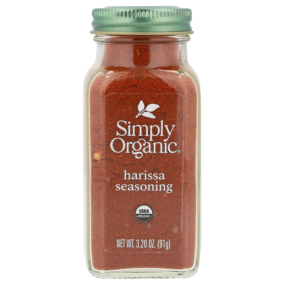 Simply Organic, приправа харисса, 91 г (3,20 унции)