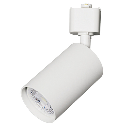 UBL-Q324 GU10 WHITE Светильник-прожектор трековый. Под лампу GU10. Корпус белый. ТМ Volpe