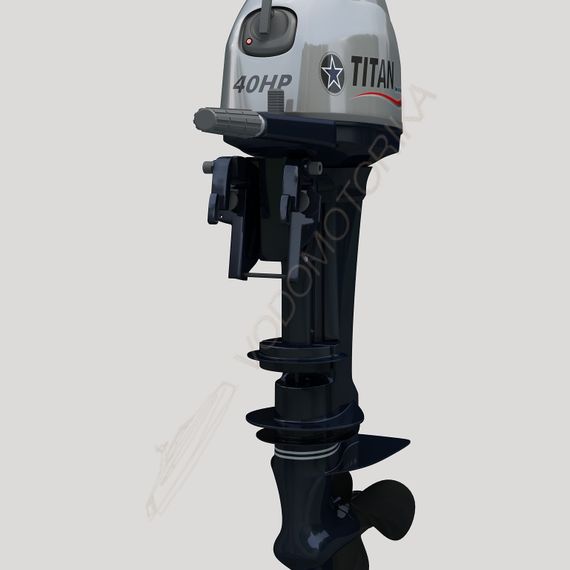 Лодочный мотор TITAN TP40AERTS 40 л.с. двухтактный