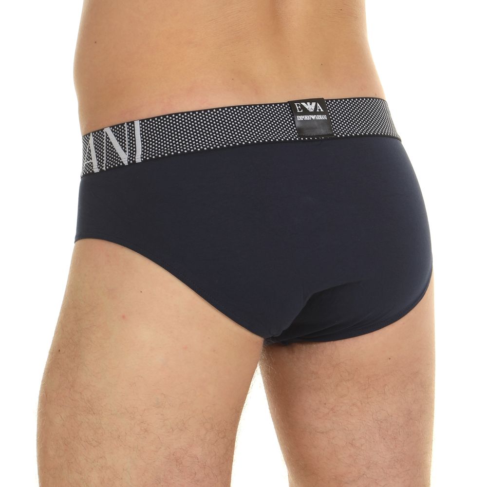 Мужские трусы брифы темно-синие Emporio Armani