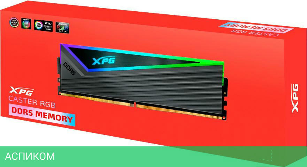 Оперативная память A-Data XPG Caster RGB 32GB DDR5-6400 (AX5U6400C3216G-DCCARGY)