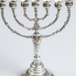 Менора из серебра