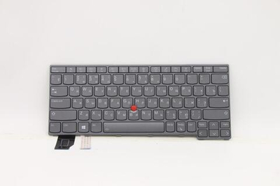 Клавиатура для ноутбука Lenovo ThinkPad X13 Gen 2. раскладка - русская, с подсветкой, серая (5N21A21976), оригинал