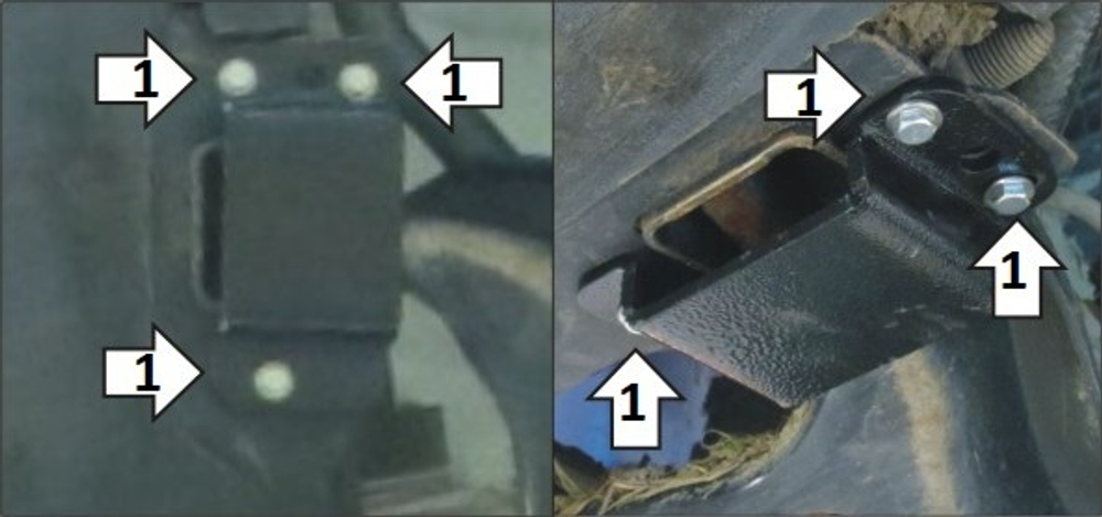 Защита Сайлент-блоков. 4 мм, Сталь. для Renault Duster 2015-2020, Renault Duster 2012-2015, Renault Duster 2021-2022 MOTODOR.151701