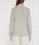 Хлопковый свитер famindi BOSS BLACK - пепельный(50521898)