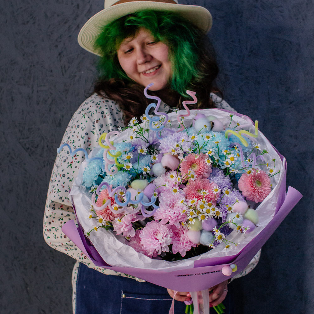 106. Дофаминовый букет в пастельных оттенках