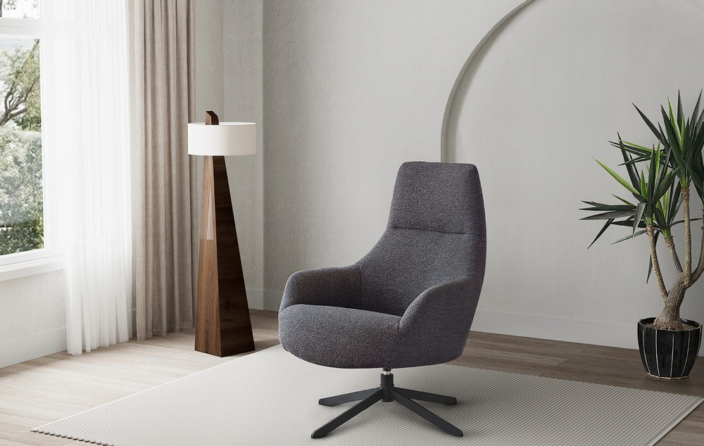 Кресло HANSEN вращающееся коричневый