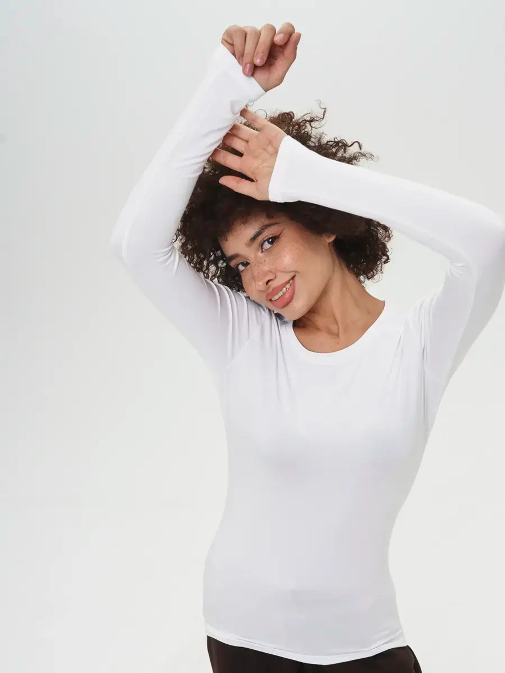 Лонгслив облегающий