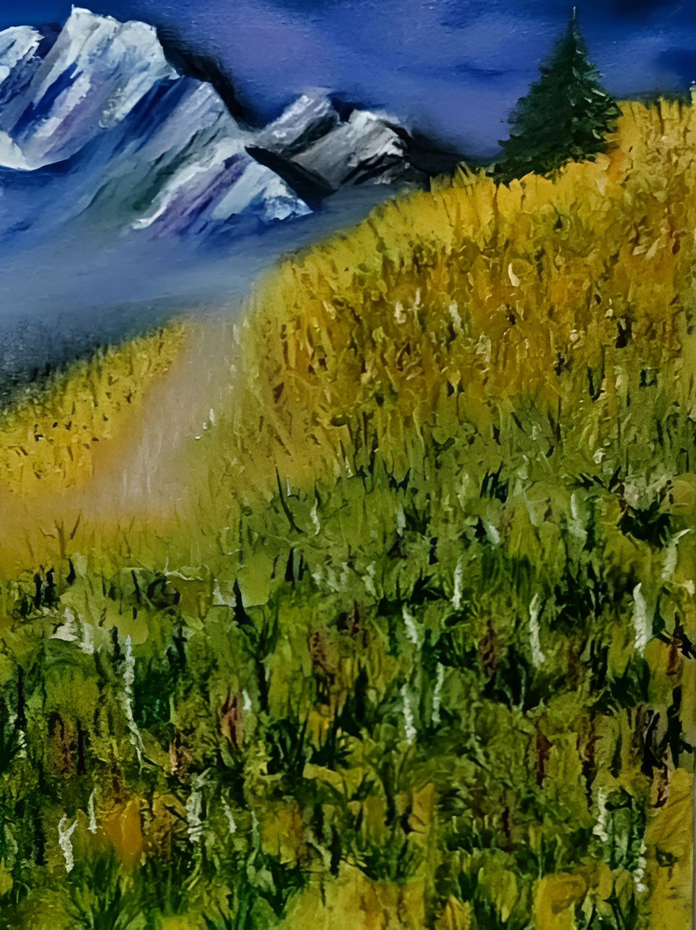 Картина на Холсте.Зимняя аллея.Масло,авторская работа,написана от руки.Не принт.Не печать.В единственном экземпляре.Художник Семененко Анна.