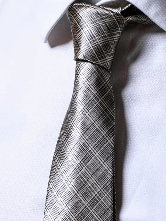 Галстук золотистый в полоску