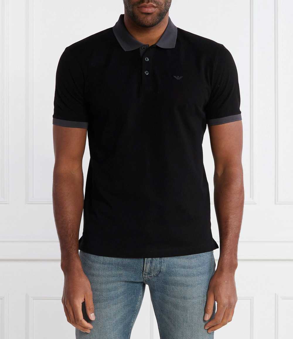 Поло Emporio Armani - черный(3D1FM1 1JTKZ)