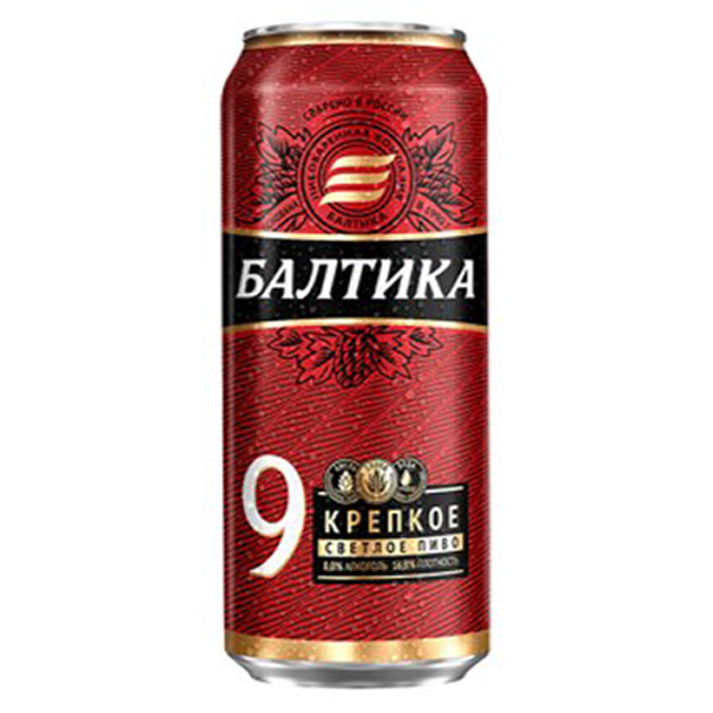 Пиво Балтика 9 крепкое 0,43 л ж/б
