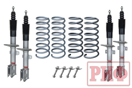 Лифт-комплект для Renault Duster (2010-2022), Nissan Terrano III 2004+ 4х4 лифт 20 мм РИФ