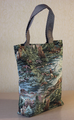 Гобеленовая сумка Горная река (39х39х12)