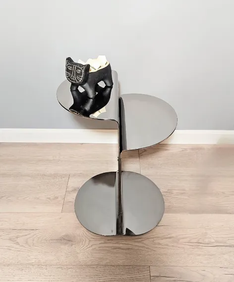 Журнальный столик 4501, полированная сталь