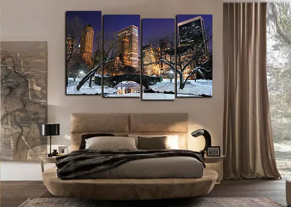 Модульная картина "Морозы в Нью-Йорке"