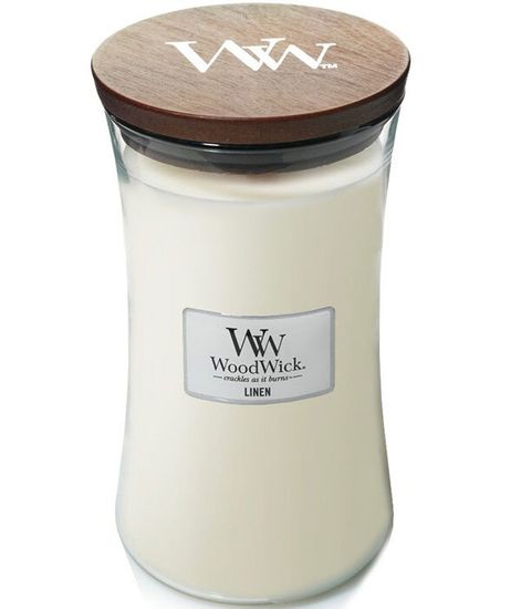 Лен, ароматическая свеча, WoodWick