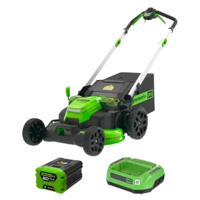 Аккумуляторная газонокосилка Greenworks GD60LM61K2 60В (1 x 2 Ач, ЗУ) нож 61 см, 2519107UA