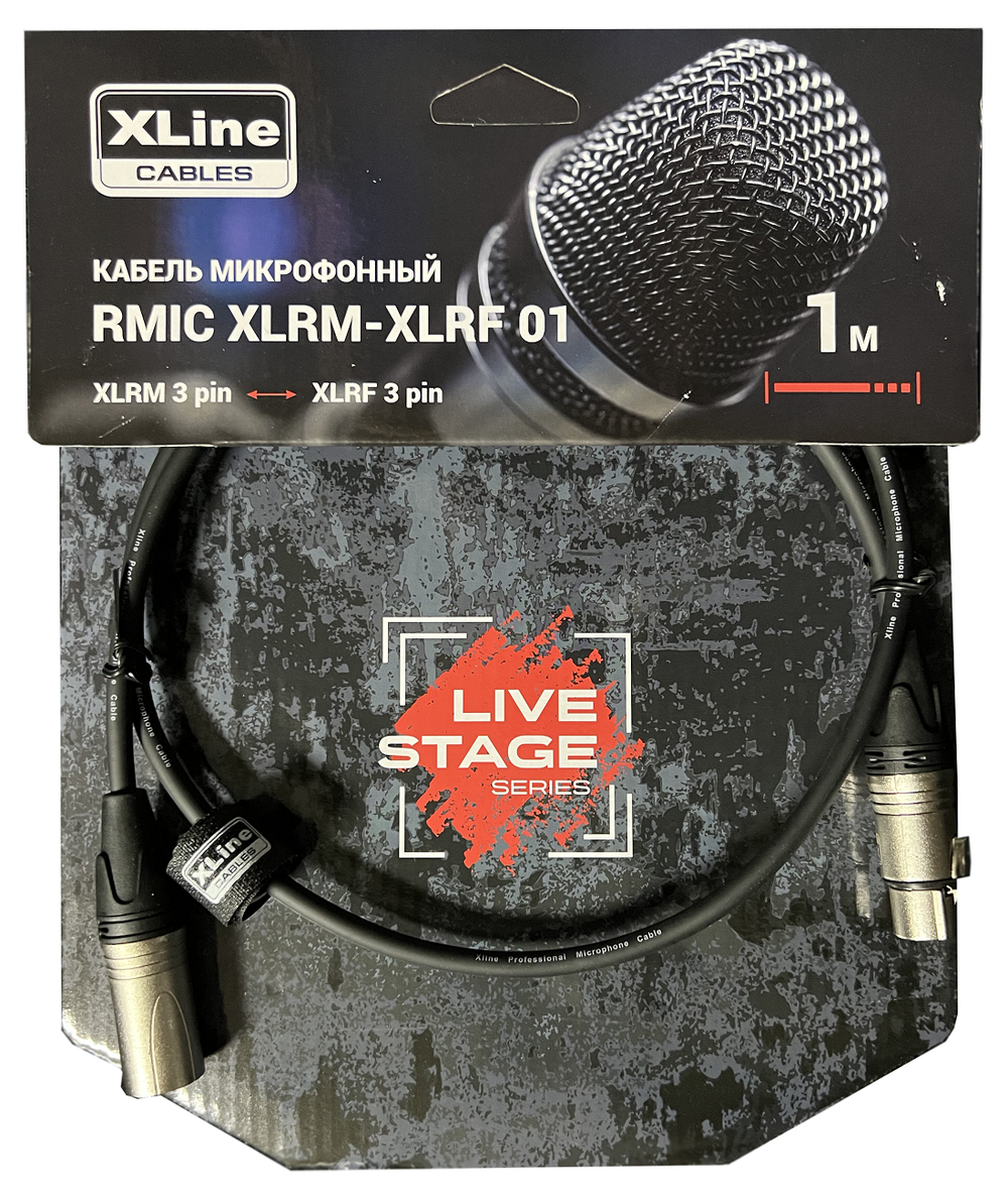 XLINE Cables RMIC XLRM-XLRF 01 Кабель микрофонный
