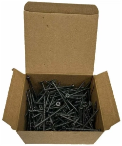 Саморез черный 4,2х75 мм (100 шт.) для гипса, дерева ШСГД