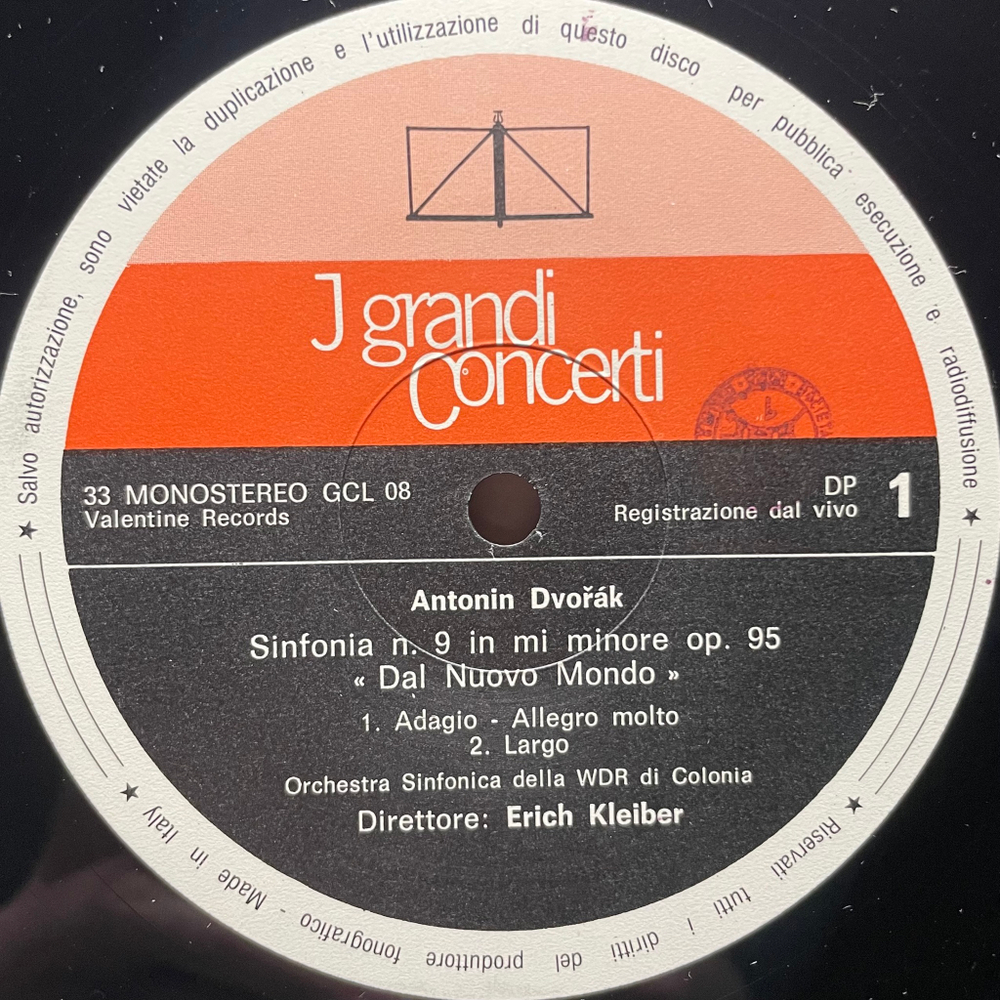 Дворжак - Симфония № 9 "из Нового Света" (Италия 1982г.)