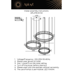 Подвесная светодиодная люстра Aployt Oriann APL.076.13.140