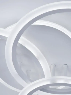 Люстра потолочная светодиодная с пультом ДУ Rivoli белая LED 100 Вт 3000 - 6000 К, светильник на кухню, в детскую, в спальню