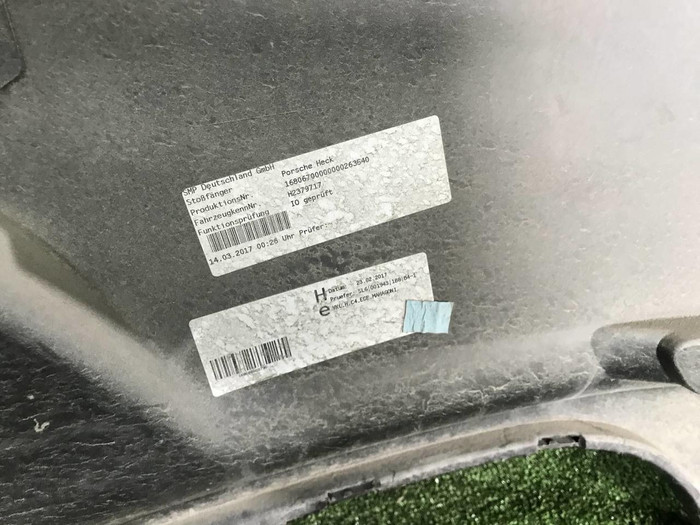 Бампер задний Porsche 911 Carrera 4 GTS (2015-2019)