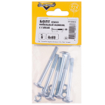 БОЛТ МЕБЕЛЬНЫЙ ELEMENT DIN603 С ГАЙКОЙ ОЦИНК 6Х60 6ШТ 2144