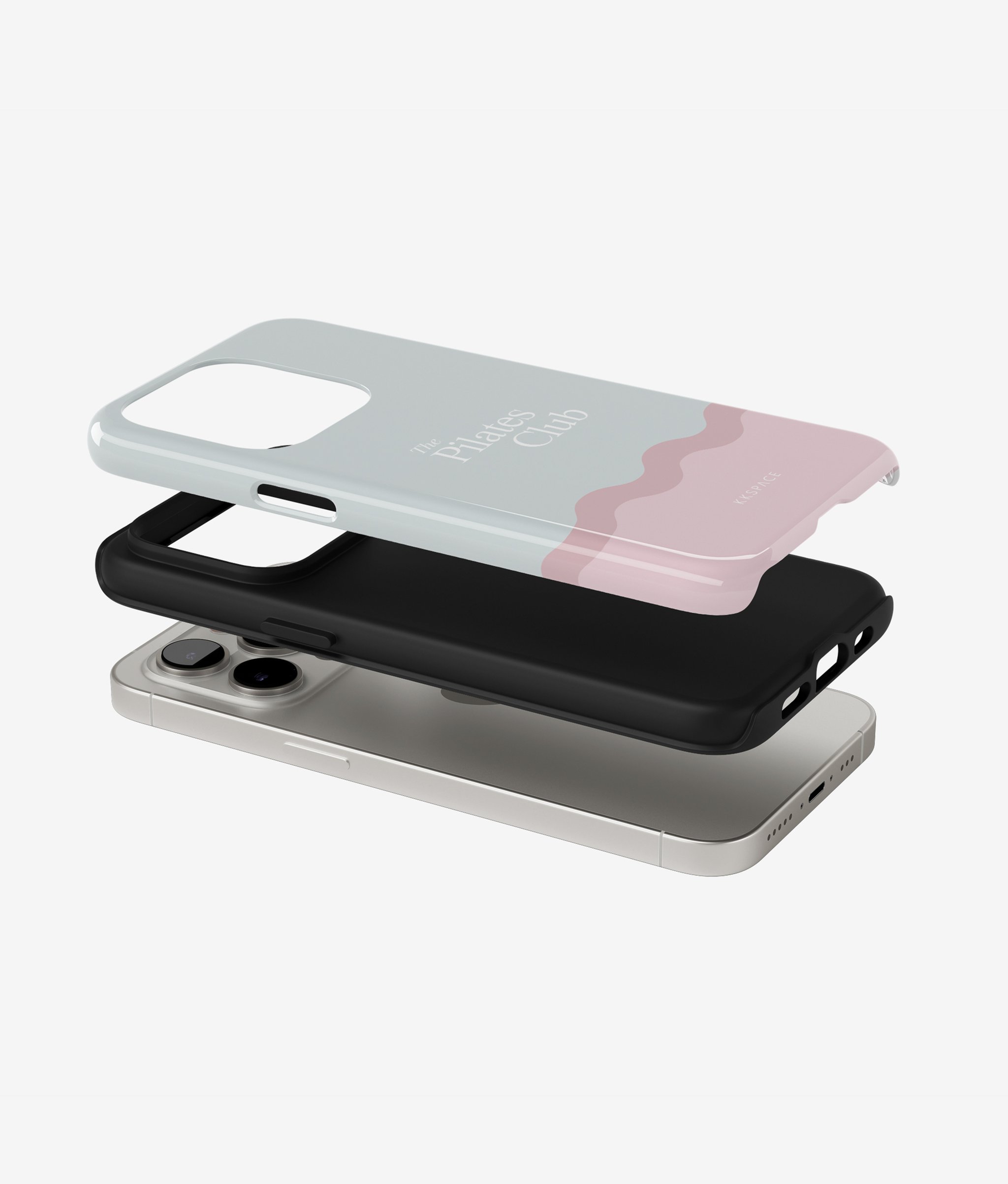 Чехол THE PILATES CLUB (бирюзовый) для iPhone