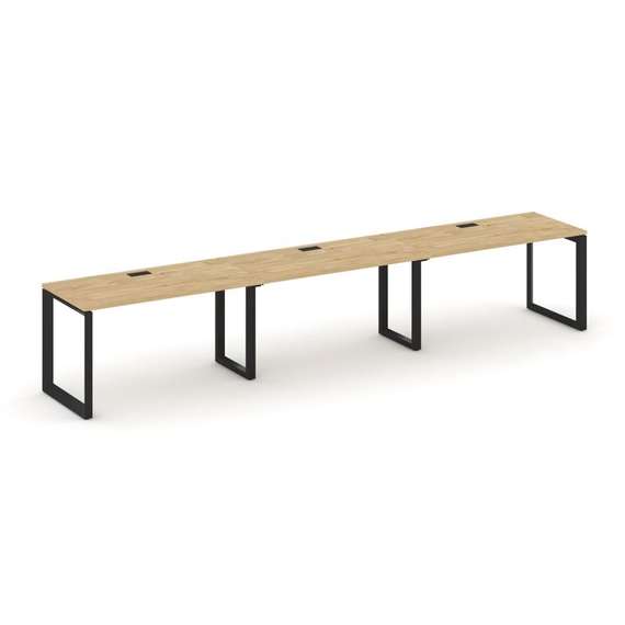 Style Project Рабочая станция односторонняя SN-59O.ORS-031 Тиквуд Светлый/Металл Черный/Черный Заглу