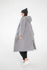 Плащ ko-ko-ko женский непромокаемый серый