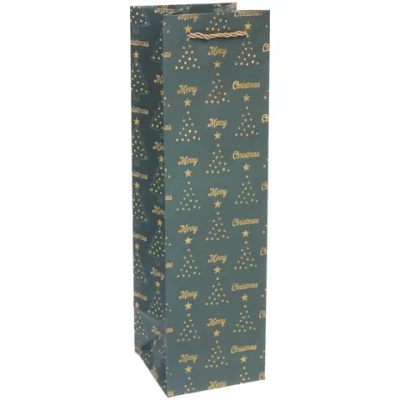 Пакет под бутылку «Волшебный лес» 11*38*11 см, микс