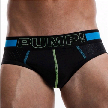 Мужские трусы брифы черные PUMP! H489-2