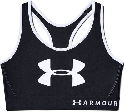 ТОП теннисный Under Armour Women's Armour Mid Keyhole Graphic Sports Bra - black
