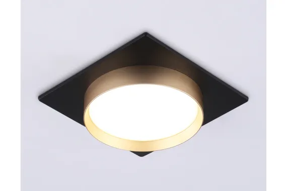 Светильник точечный Ambrella TN5232 GX53 черный/золото 42397