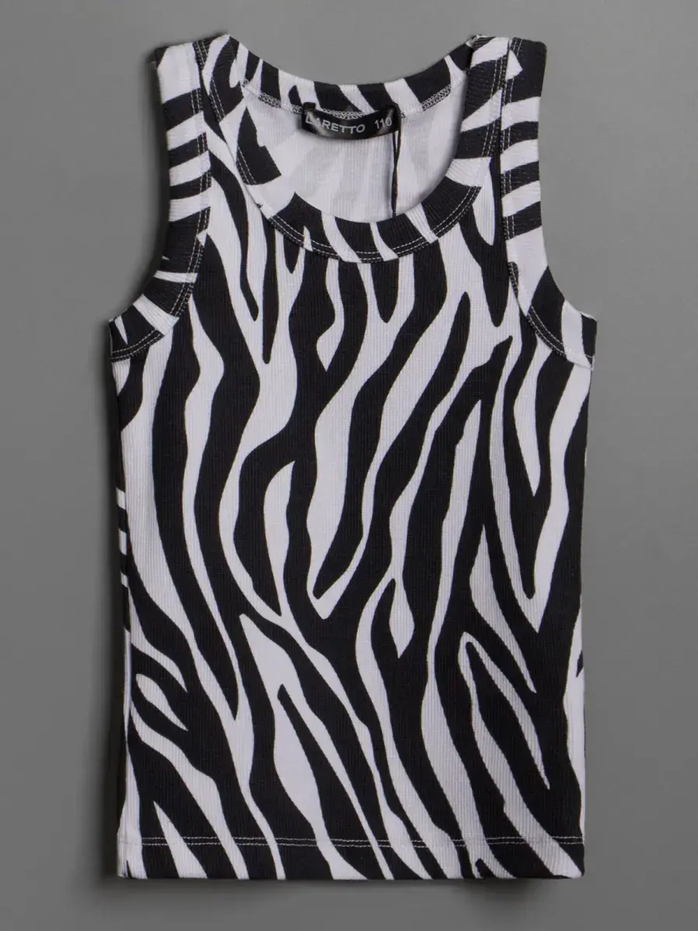 Майка для девочки на лето в рубчик